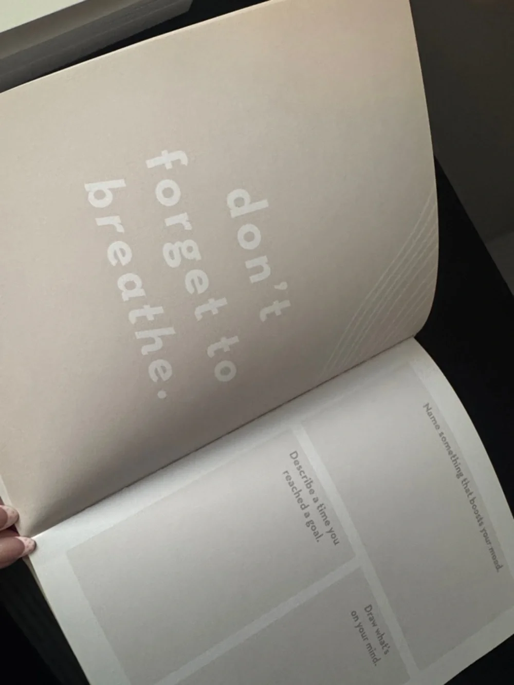 Just Breathe Beige Meditation & Mindfulness Journal
